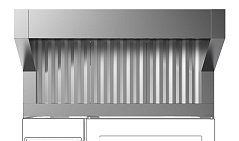 Electrolux Professional HOCT11E Lüftungsequipment Kondensationshaube mit Ventilator für 6&10GN 1/1 Elektro Ofen (Code 922723)