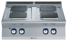 Electrolux Professional E7ECEH4Q0N Modulare Großküchengeräteserie 700XP Elektro-Tischherd mit 4 quadratischen Kochplatten (Code 371130)