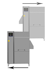 Electrolux Professional ESR10E5 Geschirrspülen Single rinse Rack Type dishwasher, 100 racks/hour, electric (Code 534058)