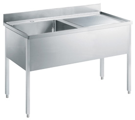 Electrolux Professional SL14DN Eco Preparation 1400 mm Sink with 1 Bowl - Right Drain (Code 132899)