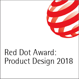 2018 Red Dot Product Design Award for eco-friendly Rack Type dishwasher