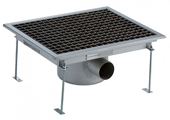 FLR.DRAIN+GRATE+C.SIPH-HOR.OUT.400X500 (328067)