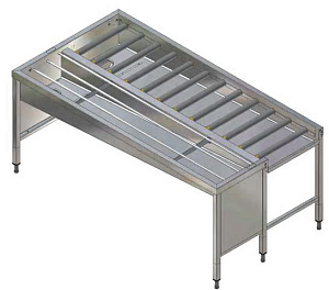 Electrolux Professional HSSMS4LR MANUAL SORT.TABLE,4BASK,L&gt R,2130MM-SIDE (Code 865079)