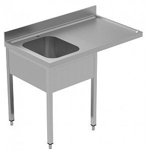 Electrolux Professional GLR1DSXPE SINK UNIT FOR DW 1 BOWL R/H DRAINER 1200 (134126)