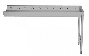 Electrolux Professional HSSRCEP16 Handling System for Dishwasher Short roller conveyors with end plate (Code 865190)
