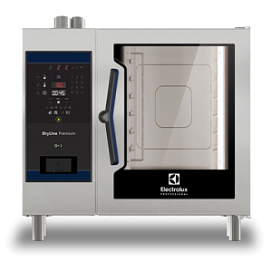 Electrolux Professional ECOE61B2A1 SKYLINE PREMIUM OVEN 6 GN 1/1 - ELECTRIC - BOILER AISI 316 (CODE 217850)
