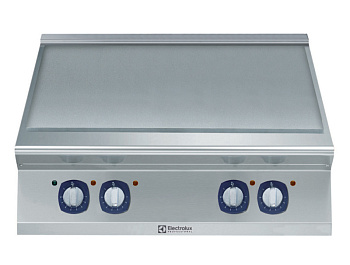 Electrolux Professional E9HOEH4000 Modulare Großküchengeräteserie 900XPElektro-Elektro-Stahlkochfeld-Herd mit Flussstahlplatte, Tischgerät 4 Heizzonen je 3,5 kW, Größe 760x715 mm Arbeitstemperatur: 80-450°C (Code 391047)
