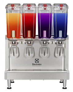 Electrolux Professional ECS4E22UK Simplicity Bubblers Chilled Beverage Dispensers 4x9 L, agitator model with locking lid and UK plug (Code CCCRKW)