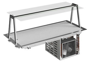 Drop-In Refrigerated quartz surface - 4GN with A overshelf (Code 341170)