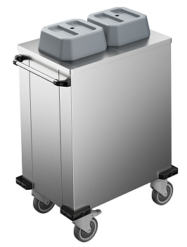Service Trolleys Plate Dispenser Trolley, 2 cylinders - Ø180-240 mm (Code 341184)