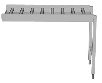 Handling System for Dishwasher Conveyor, long rollers (Code 863026)