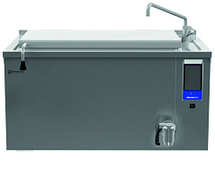 Electrolux Professional PBEN30SLCM Thermaline Dampf Rechteck-Kochkessel, 300lt für Hygienesockelaufstellung mit Aufkantung & Mischbatterie (Code 586639)