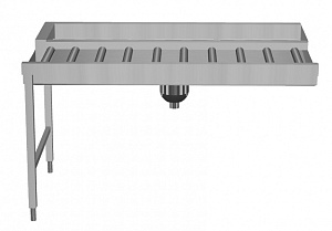 Electrolux Professional HSMSS6LR Handling System for Rack Type Manual Pass-through Sorting Table, 3 Baskets, Left to Right, 1620mm - Side Connection (Code 865207)