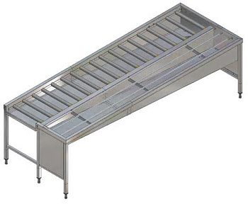 Electrolux Professional HSSMS6RL MANU. STAPELTI, 6 KÖ., R>L, 3150MM-SEITE (Code 865085)