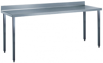 Standard Preparation 2400 mm Work Table with Upstand and underframe (Code 133238)