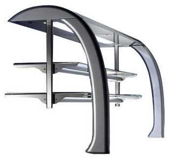 Electrolux Professional ZLGL16D AUFSATZ M. 2 GLASBÖDEN+LICHT (4GN) (Code 856273)