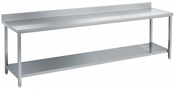 WORK TABLE + SHELF + UPSTAND 1900MM (132421)