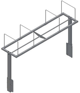 Electrolux Professional HSAO3 OVERSHELF-3 BASKET SORTING TABLES,1610MM (Code 865098)