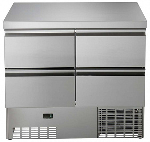 Electrolux Professional SAL25T04 250L REF.TABLE(+2+10°)4 DRAWERS+AISI TOP (Code 728634)