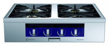 Modular Cooking Range Line thermaline 90 - 4-Burner Gas Top with Ecoflam, 1 Side (Town Gas) (Code 593315)