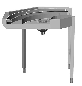 Electrolux Professional HSLC90CC Handling System for Rack Type Loading Dishwashing Driven 90° Curve - Counterclockwise direction (Code 865248)