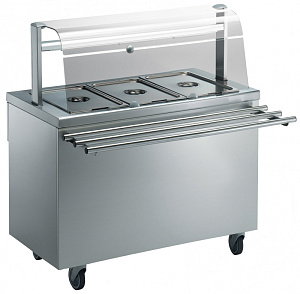 Electrolux Professional FSV11C3CX BAIN-MARIE UNIT 3GN+HOT CUPB.(S/S)1125MM (Code 320114)