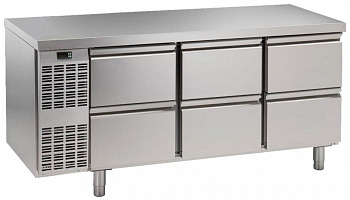 Electrolux Professional HB6C KÜHLTISCH, 6 SCHUBL. 1/2, -2+10°C, CNS (Code 728242)