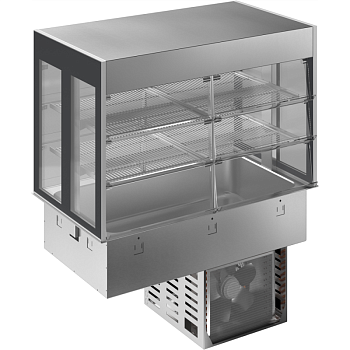 DROP-IN REFRIGERATED WELL WITH REFRIGERATED DISPLAY, COMPACT 3GN (CODE 341077)