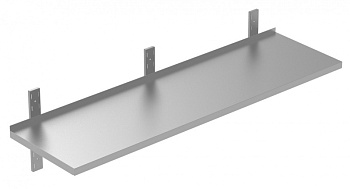 SOLID WALL SHELF WITH BRACKETS 1400 MM (134151)
