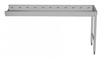 Handling System for Dishwasher Short roller conveyors with end plate (Code 863018)