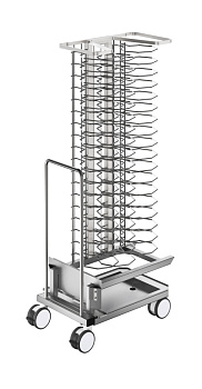 Electrolux Professional TRBA54PL2011C Küchenzubehör Bankettwagen mit Gestell für 54 Teller für 20 GN 1/1 SkyLine und Schockkühler/-Froster, 74mm Abstand (Code 922756)