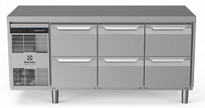 Electrolux Professional EH3HBFFF Digital Undercounter ecostore HP Premium Refrigerated Counter - 440lt, 6 Drawers (Code 710144)