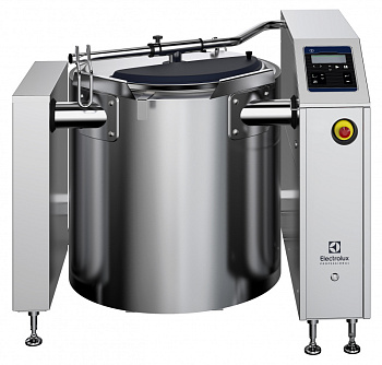 High Productivity Cooking Promix Electric Boiling Pan with Stirrer 150lt, 600mm tilting height, with feet (Code 232312)