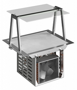 Electrolux Professional D21C2O Drop-In Refrigerated quartz surface - 2GN with A overshelf (Code 341168)