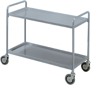 2-TIER SERVICE TROLLEY W/HANDLE 1200 MM (Code 361208)
