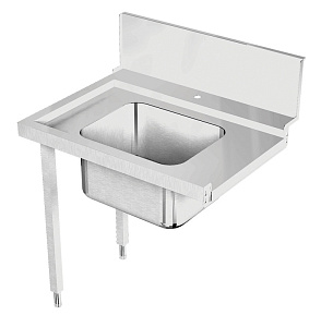Electrolux Professional BHRPTB09L Handlingsystem für Korbtransportmaschinen Vorspültisch mit Becken, 900 mm, Laufrichtung L > R (Code 865403)