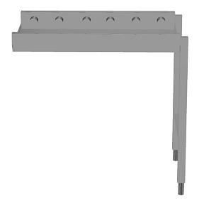 Electrolux Professional HSSRC9 Handling System for Dishwasher Short roller conveyors 1 (Code 863141)