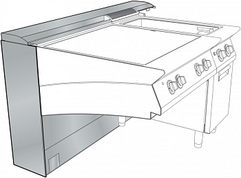 WALL TYPE SUPPORT W/SERVICE DUCT 3200 MM (Code 206214)