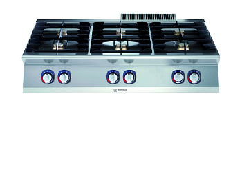 Electrolux Professional E7AANTAOMII Modulare Großküchengeräteserie 700XP Gaskocher mit 6 Brennern (Code 371405)
