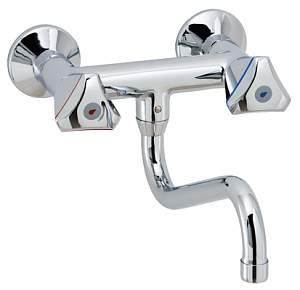 Electrolux Professional PAC19 WALL MIXER TAP WITH SWIVEL SPOUT 3/4' (Code 855310)