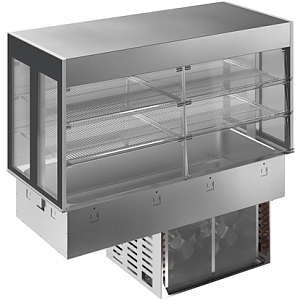 Electrolux Professional D19C4 DROP-IN REFRIGERATED WELL WITH REFRIGERATED DISPLAY, COMPACT 4GN (CODE 341078)