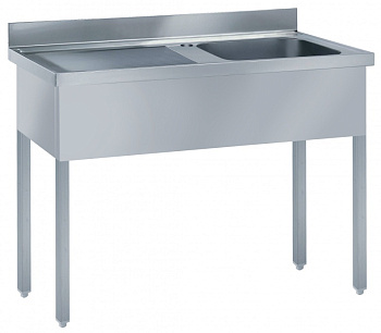 SINK UNIT 1 BOWL & L/H DRAINER 1400MM (132514)