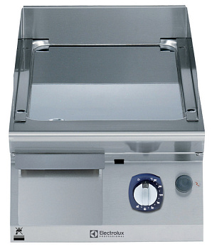 Electrolux Professional E7IIDTAOMCI Modulare Großküchengeräteserie 700XP 400 mm Gas-Bratplatte, glatt polierte Chromplatte (Code 371408)