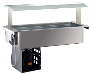 Electrolux Professional DI4RWVO EINBAU-UMLUFTKÜHLWANNE.+ AUFSATZ 4 GN (Code 340266)