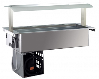 Electrolux Professional DI4RWVO EINBAU-UMLUFTKÜHLWANNE.+ AUFSATZ 4 GN (Code 340266)