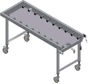 MOBILE CONVEYOR,SHORT ROLLERS,1645MM (Code 865013)