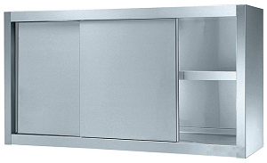 Electrolux Professional PSS1000LCN Standard Preparation 1000 mm Wall Cupboard with 2 Doors & Plate Rack (Code 133209)