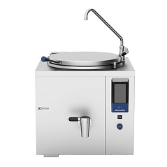 Electrolux Professional PBON06QCEM Thermaline Dampf Kochkessel, 60lt für Hygienesockelaufstellung, freistehend mit Rührwerk & Mischbatterie (Code 586423)