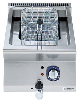 Electrolux Professional E7FRED1E0N Modulare Großküchengeräteserie 700XP 1-Becken-Elektro-Friteuse, 12 l, Tischgerät (Code 371142)