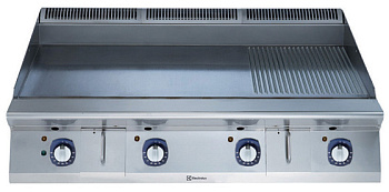 Electrolux Professional E9FTELSP0P ELECTRIC FRY TOP HP SMOOTH+RIBBED1200 MM (Code 391223)